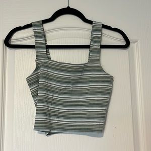 american eagle ribbed crop top